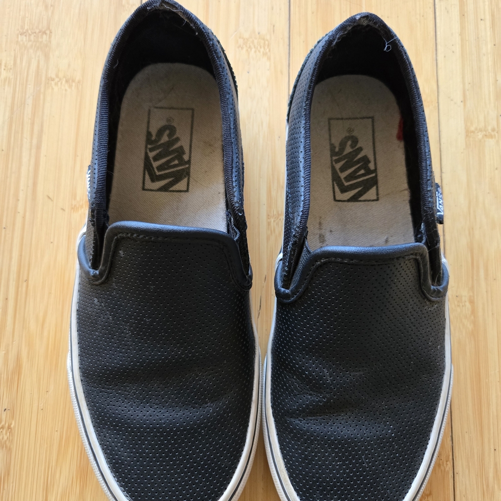 Vans Women's Black Slip-On Loafers